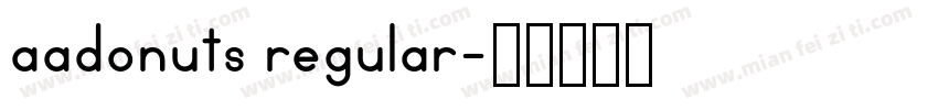 aadonuts regular字体转换